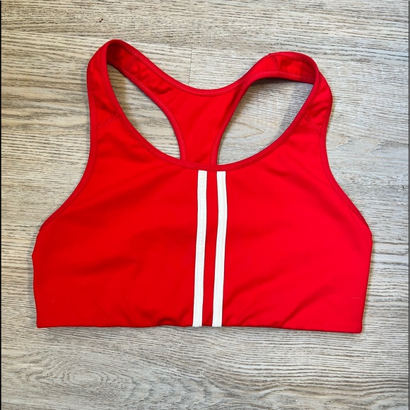 Old Navy Other - Red & White Striped Sports Bra